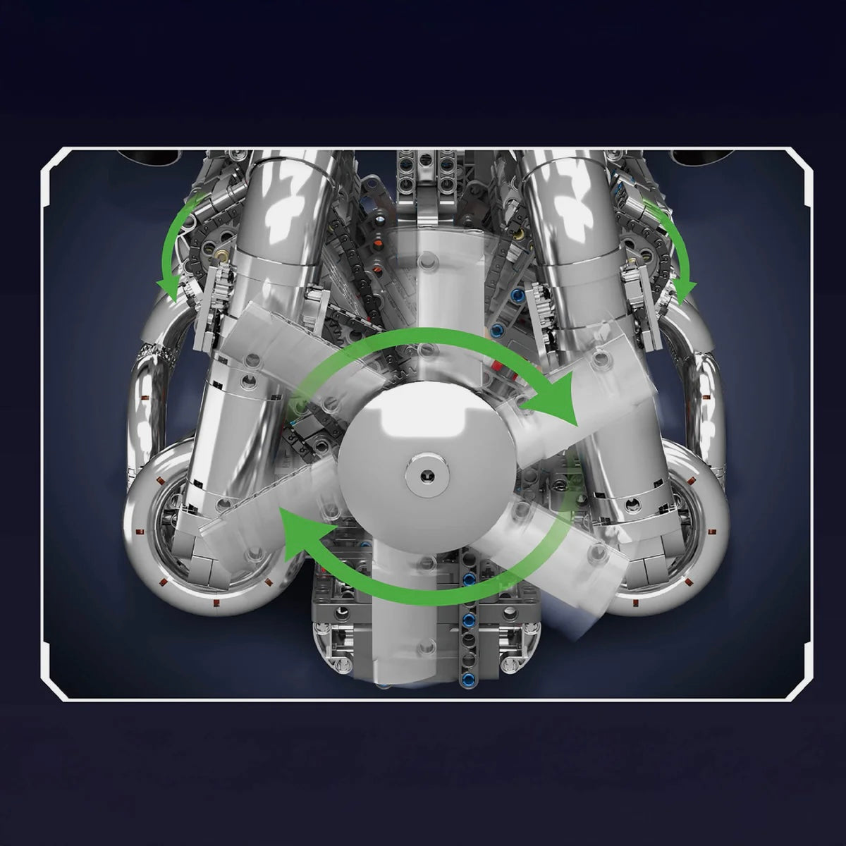 ULTIMATE CHROME TWIN TURBO V8 ENGINE & TRANSMISSION