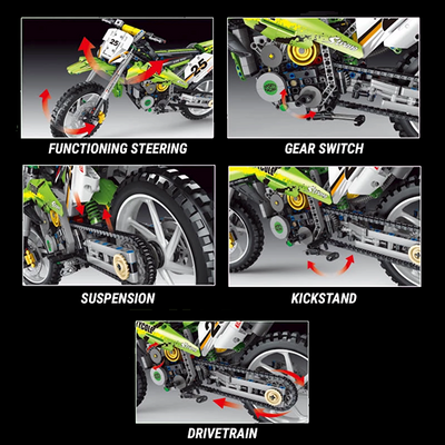 Lime Green Motorcross